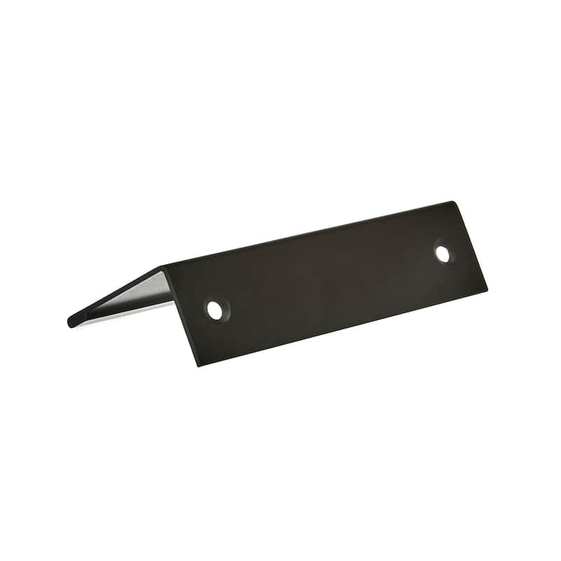 Edge Pull 3 in (76 mm) Center-to-Center Flat Black Cabinet Pull - 10 Pack
