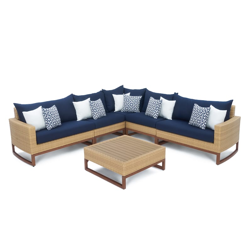 Mili 6 Piece Sunbrella Outdoor Patio Sectional and Table