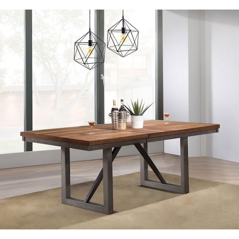 Rivera Natural Walnut Extension Dining Table