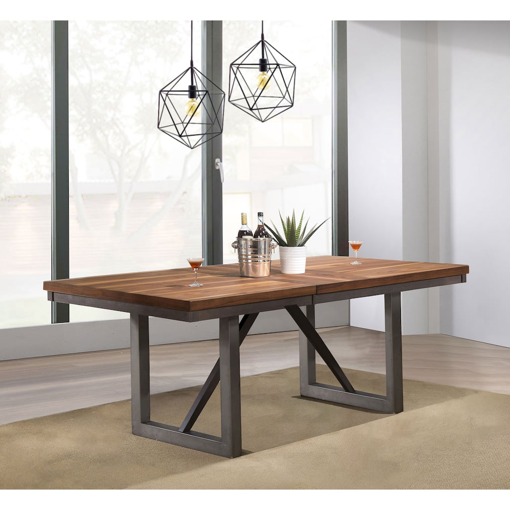 Rivera Natural Walnut Extension Dining Table