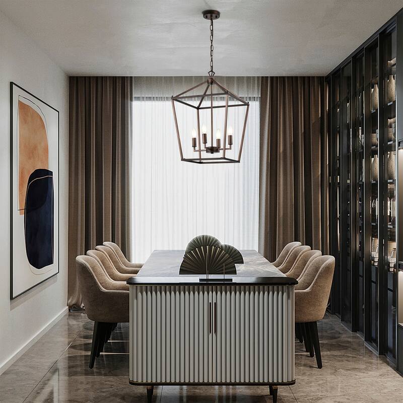 Buelex Lamp Post Lantern Style Iron Chandelier