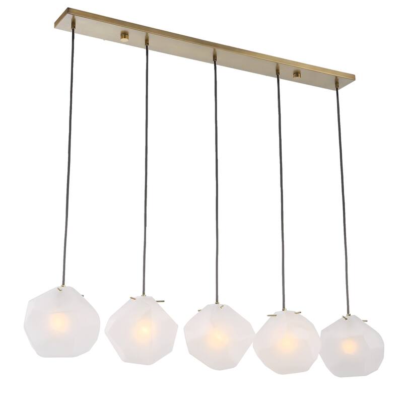 Uttermost Geodesic 5 Light Linear Pendant - 8 H X 47 W X 8 D (in)