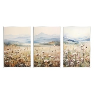 Stupell In The Field Landscape 3 Piece Wall Plaque Art Set Design by ...