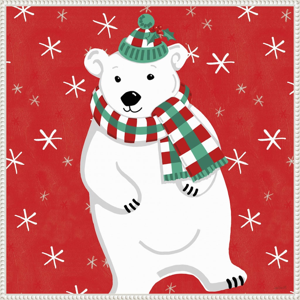 Festive Christmas III by Anne Tavoletti Framed Canvas Wall Art Print