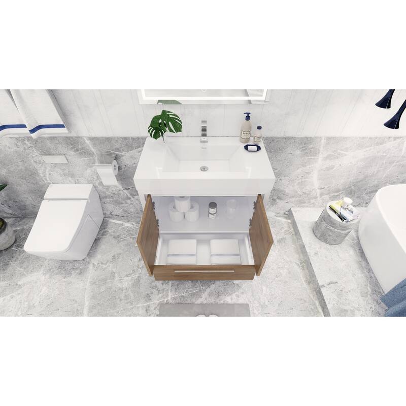 Dove 36'' Freestanding Vanity with Reinforced Acrylic Sink