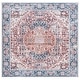 preview thumbnail 5 of 45, SAFAVIEH Arizona Ingund Machine Washable Slip Resistant Vintage Oriental Rug 6' Square - Red/Navy - Square