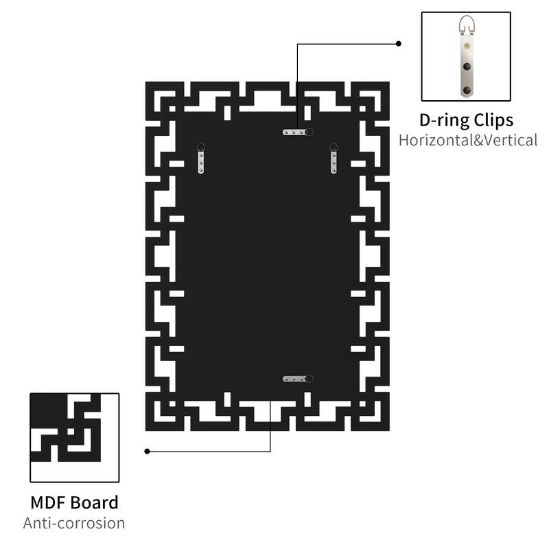 KOHROS Decorative wall mirror for Living room bathroom - 30.65×46.37