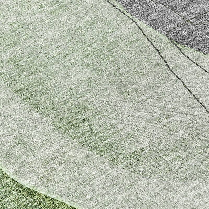 Machine Washable Indoor/ Outdoor Chantille Modern Abstract Rug