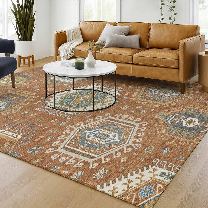 Machine Washable Indoor/ Outdoor Global Akron Chantille Rug