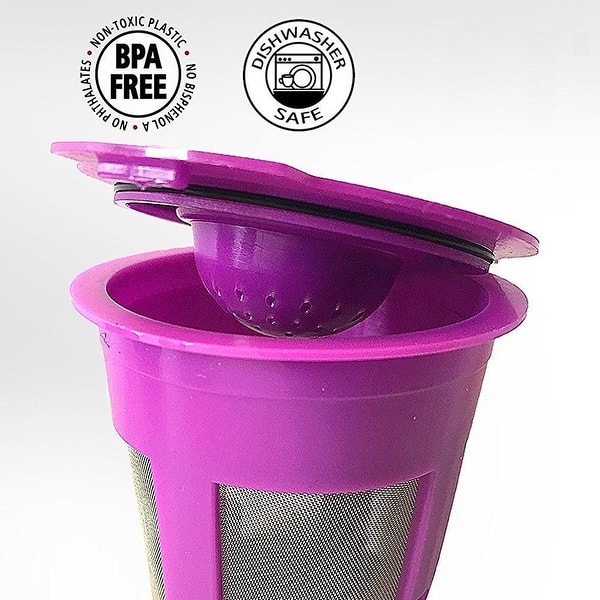 Refillable K Cups For Keurig Reusable Coffee Filter Pods Purple お得な