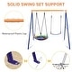 preview thumbnail 5 of 4, Swing Set for Backyard with Heavy-Duty A-Frame Metal Outdoor Stand