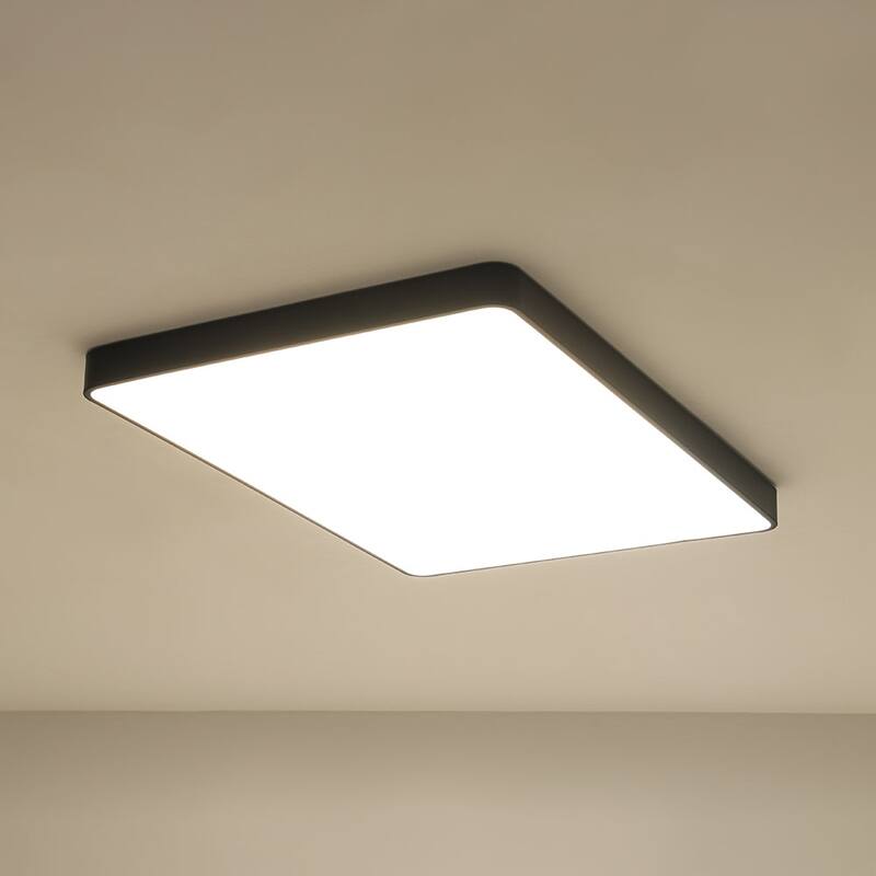 Dimmable LED Wide Rectangular Flush Mount Light 33.9 in