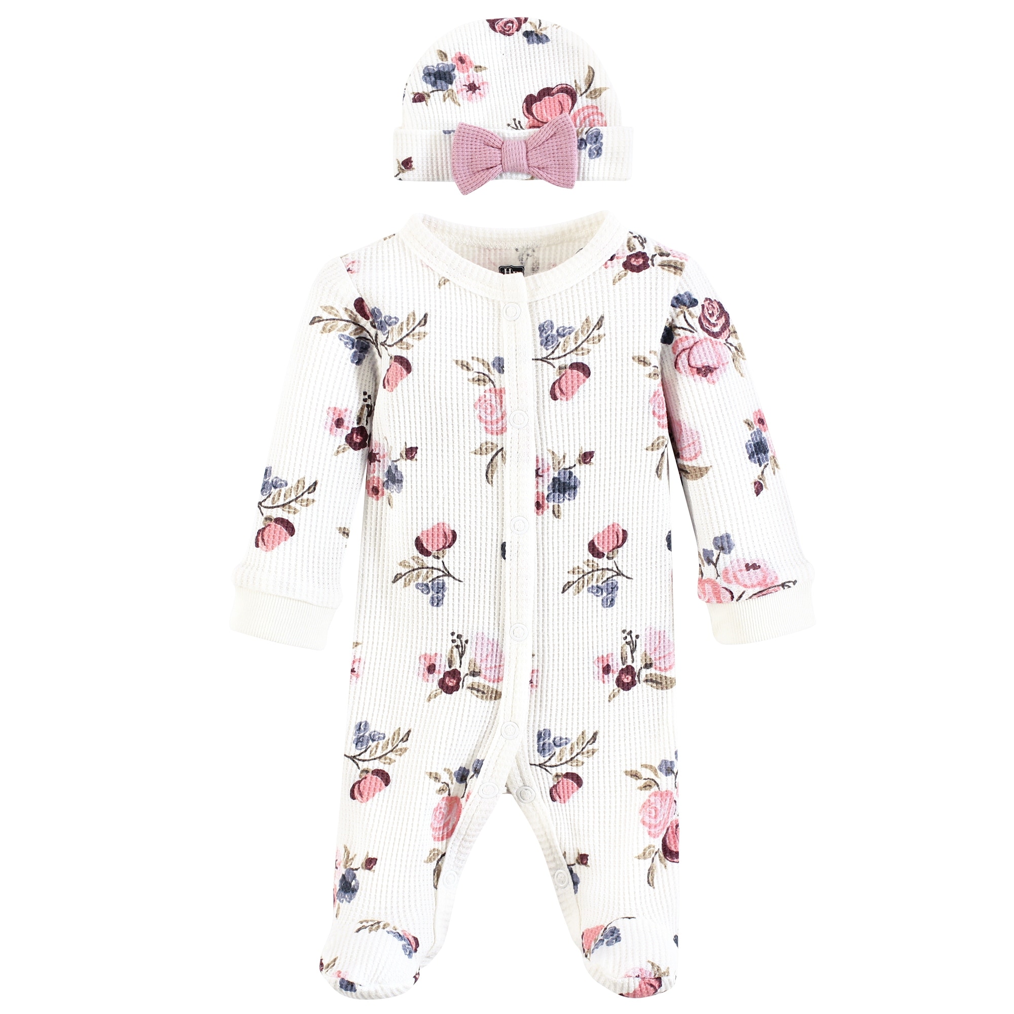 Hudson Baby Set Prematuri 4 Pezzi - Rosa Safari, Manica Lunga Morbidissimo - 4