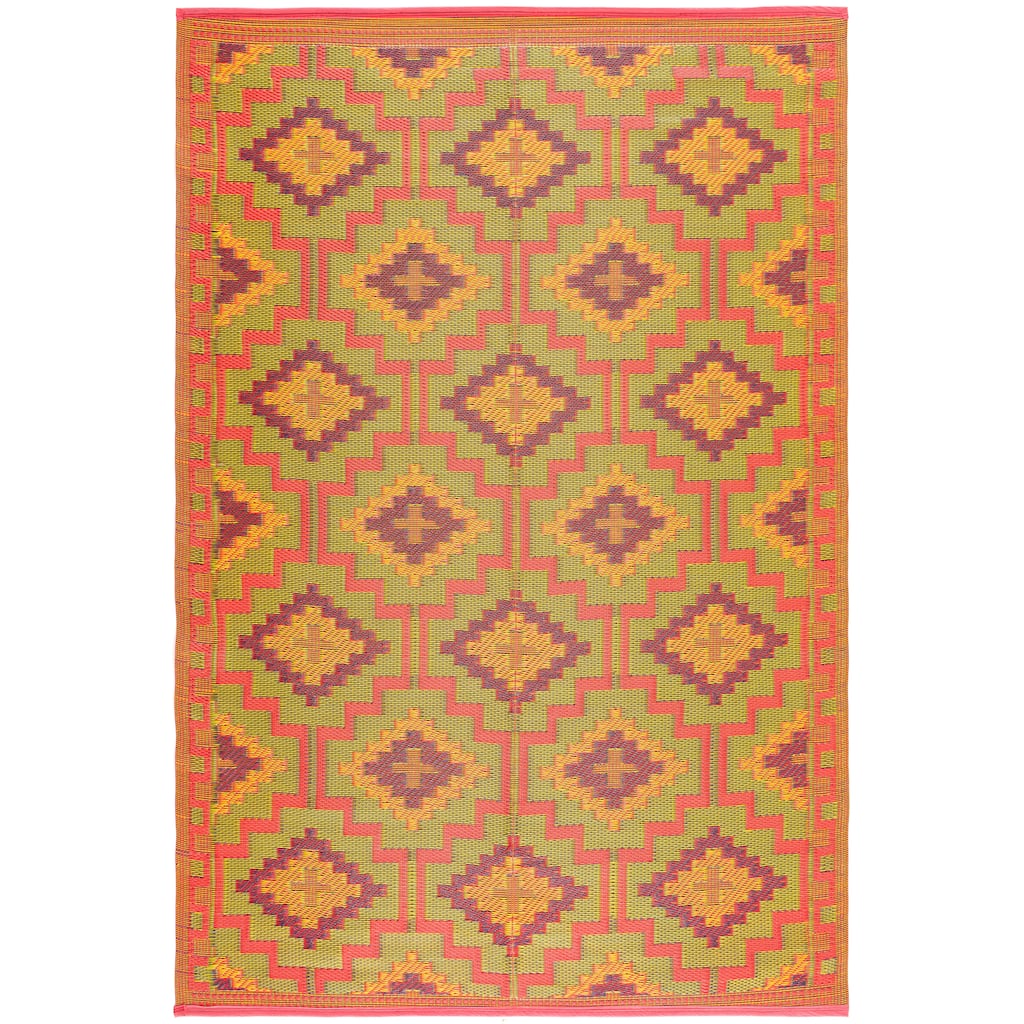 Reversible Mats Plastic Outdoor Rug for Camping, Patio, Backyard, RV, Picnic, Deck