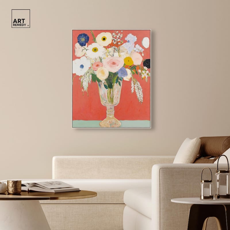 Anemones in a Vase II Canvas by Art Remedy