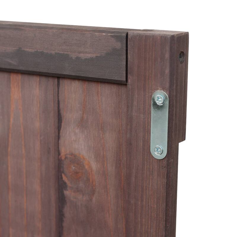 39 Inch Outdoor Kitchen Island Fir Wood Cabinet Stainless Steel Top Drawer