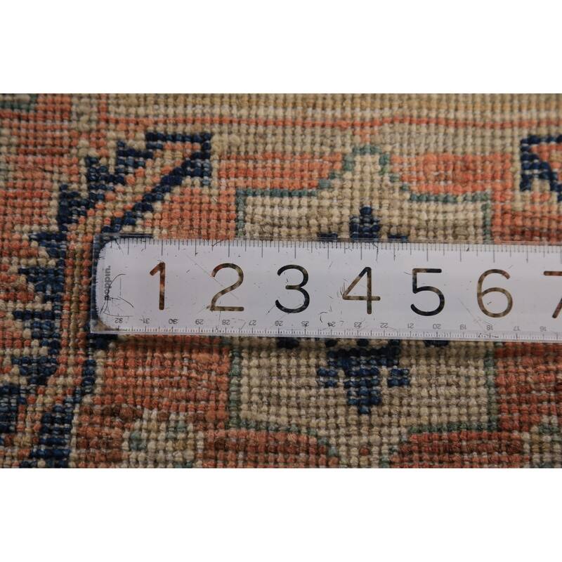 Vegetable Dye Heriz Serapi Oriental Rug Hand-Knotted Wool Carpet - 4'9"x 6'8"