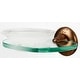 preview thumbnail 2 of 1, Alno Glass Wall Mounted Soap Dish from the Sierra Bath Collection Rust Bronze