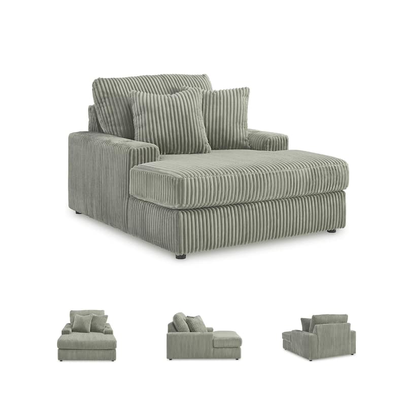 Signature Design by Ashley Lindyn Chaise - 51"W x 64"D x 40"H