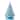 15in Hand Painted Ceramic Christmas Tree  Blue Snow PreLit Tree