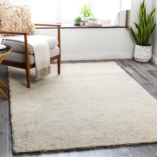 Farina Modern Wool/Viscose Handmade Area Rug
