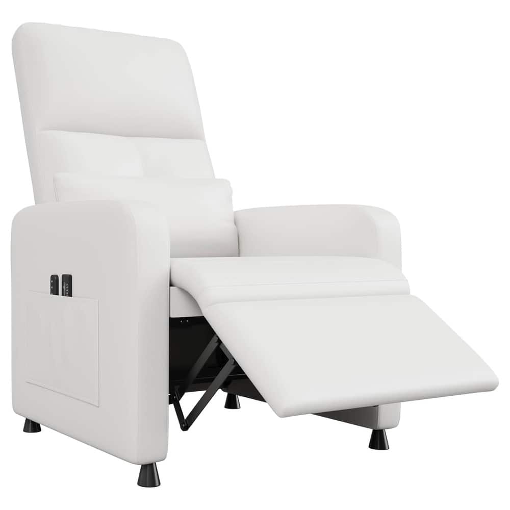 Adjustable Electric Power Recliner Chair, PU Leather Single Sofa for Living Room