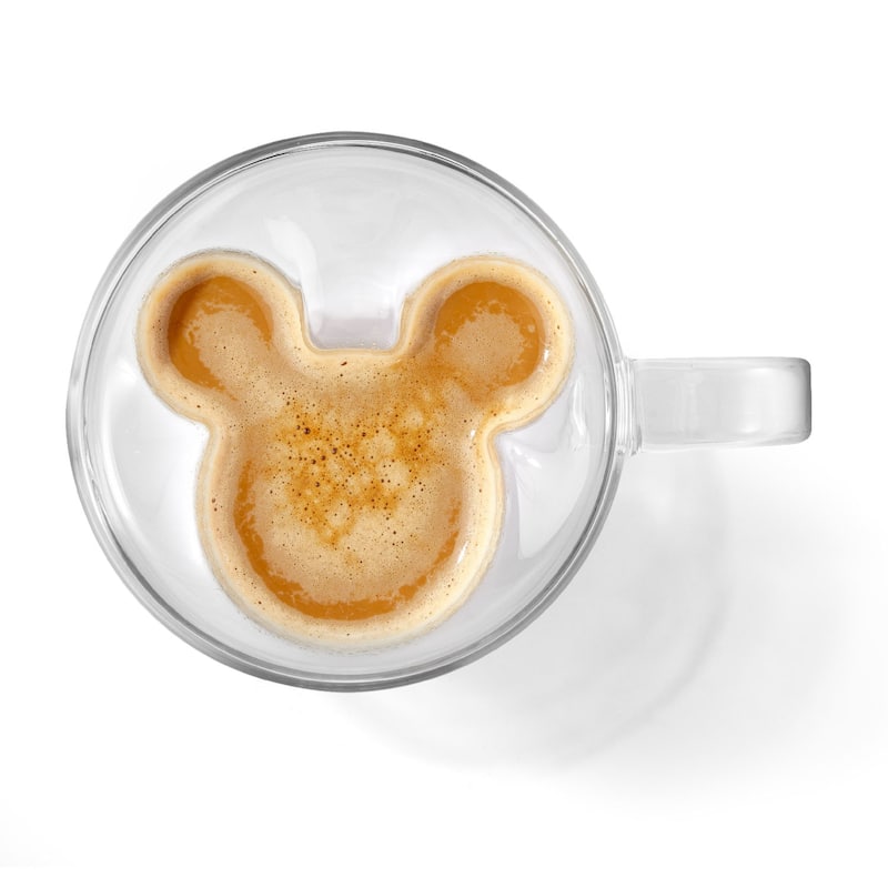 Disney Mickey 3D Double Wall Coffee Tea Mugs - 10 oz - Set of 2 - 10 oz