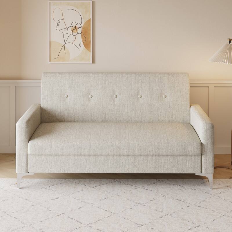 57.1" Two-Seater Sofa With Storage Function