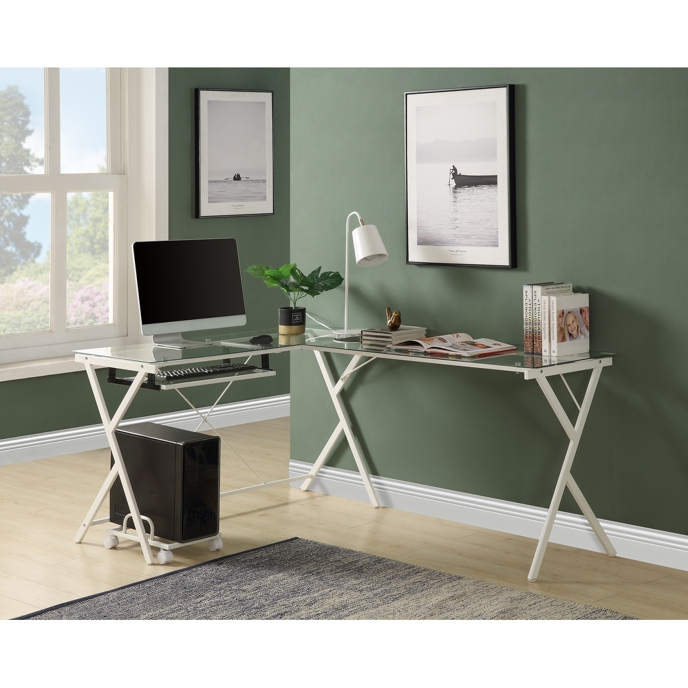 Industrial L-Shaped Desk with Storage Shelves, Corner Computer Desk PC  Laptop Study Table Workstation - On Sale - Bed Bath & Beyond - 32694014