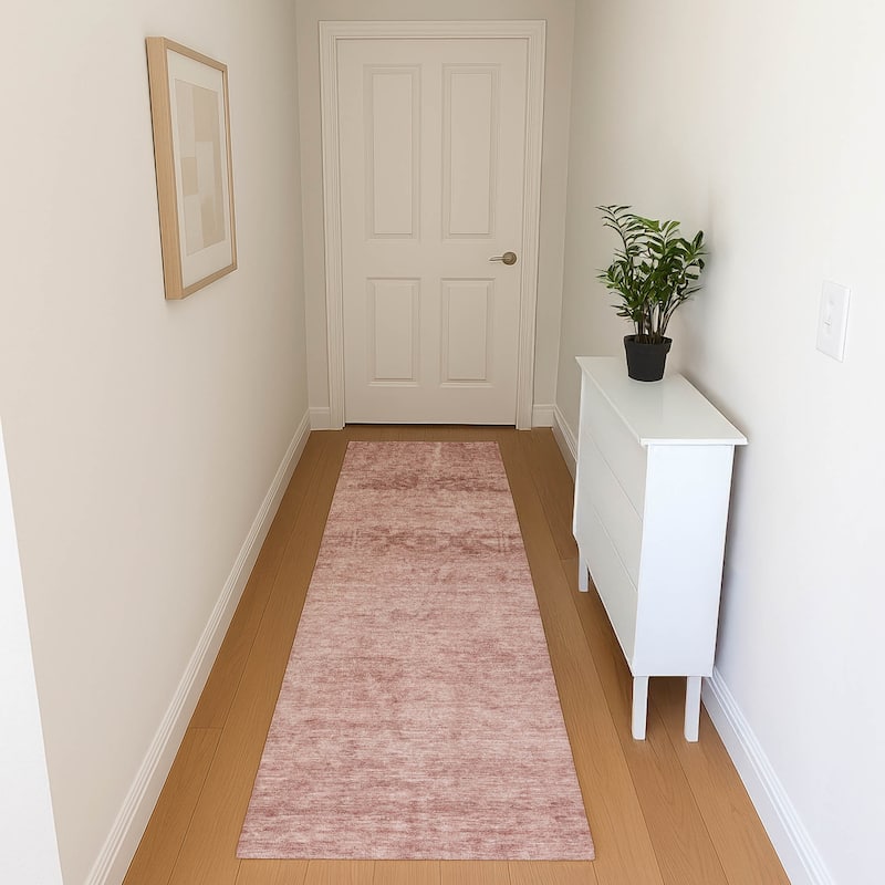 Premium Washable Super Soft Vintage Traditional Mayfield Rug - Blush - 2'3" x 7'6"