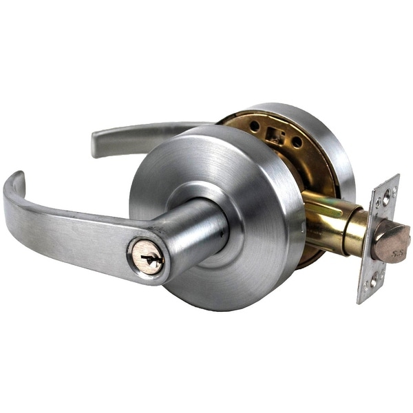 Imperial Hardware GAL-1180P GAL Series Storeroom Keyed Entry Door Lever Set with Pisa Lever - Dull Chrome