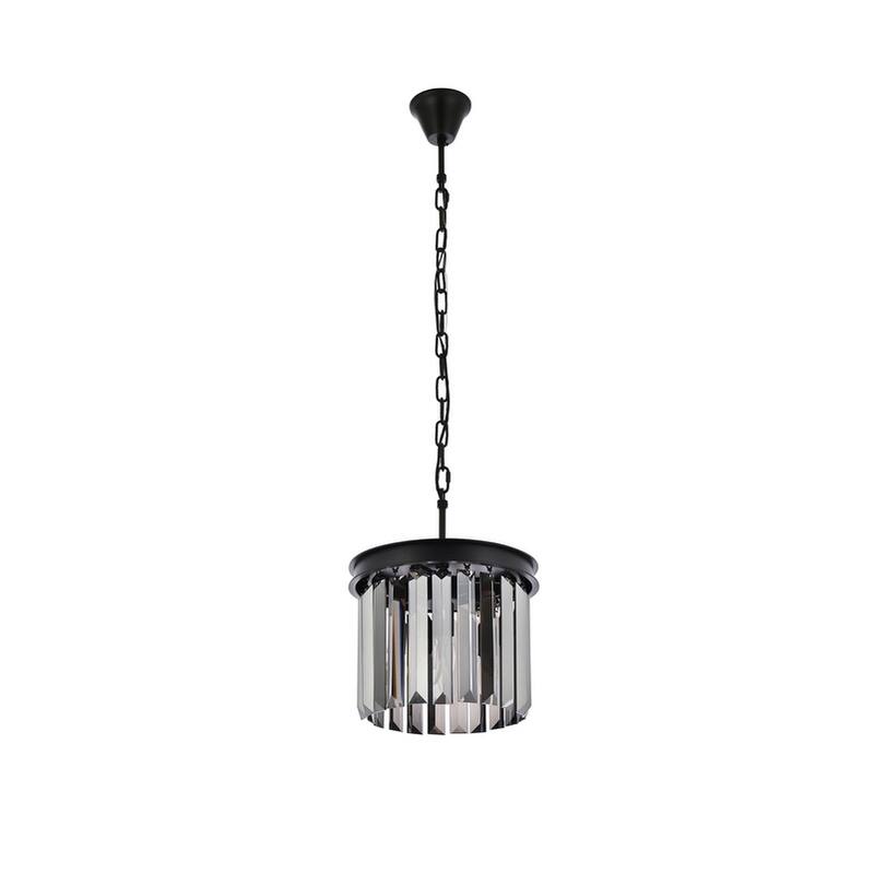 Royce Edge 3-Light Matte Black Pendant
