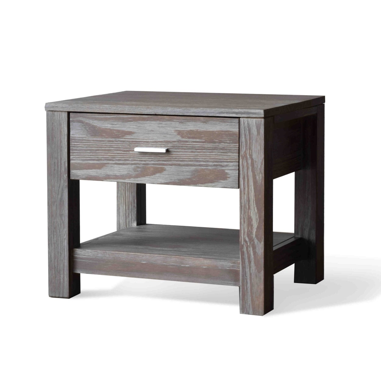 Details about   Grain Wood Furniture Loft Solid Wood 1-drawer Nightstand weathered  pine 1-drawe 