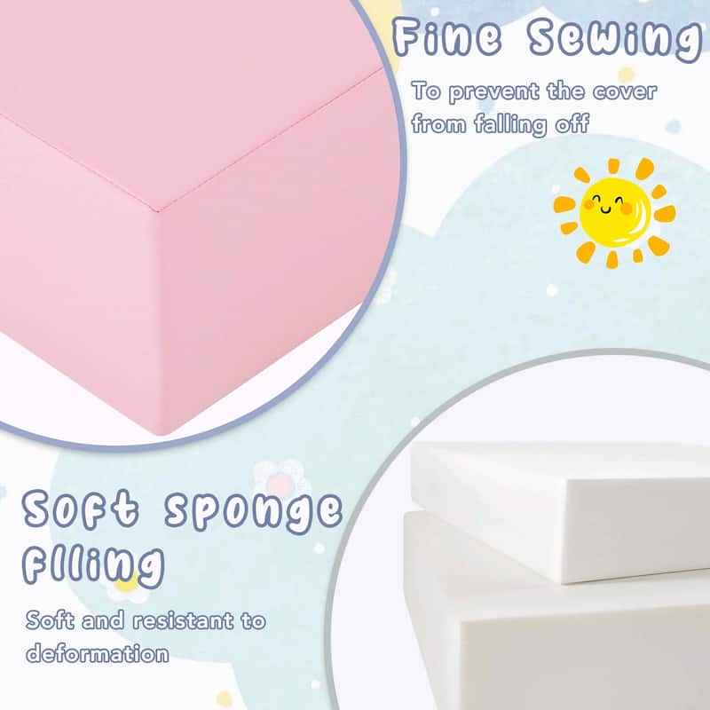 Soft Climb and Crawl Foam Playset 6 in 1 - Safe and Engaging Play Equipment