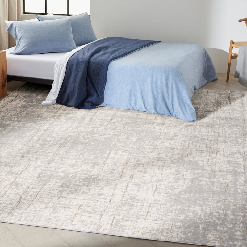 Calvin Klein CK950 Rush Indoor only Grey Abstract Area Rug