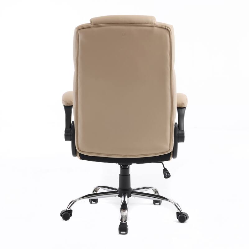 GENESIS Office Chair Rolling Desk Chair w/ Adjustable Armrest, Khaki - N/A