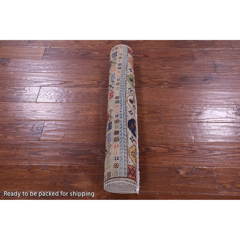 Golden Nile Turkmen Ersari Hand Knotted Wool Rug - 2' 11" X 5' 3"