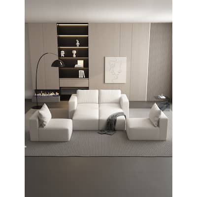 Sectional Sofa with Chaise and Ottoman