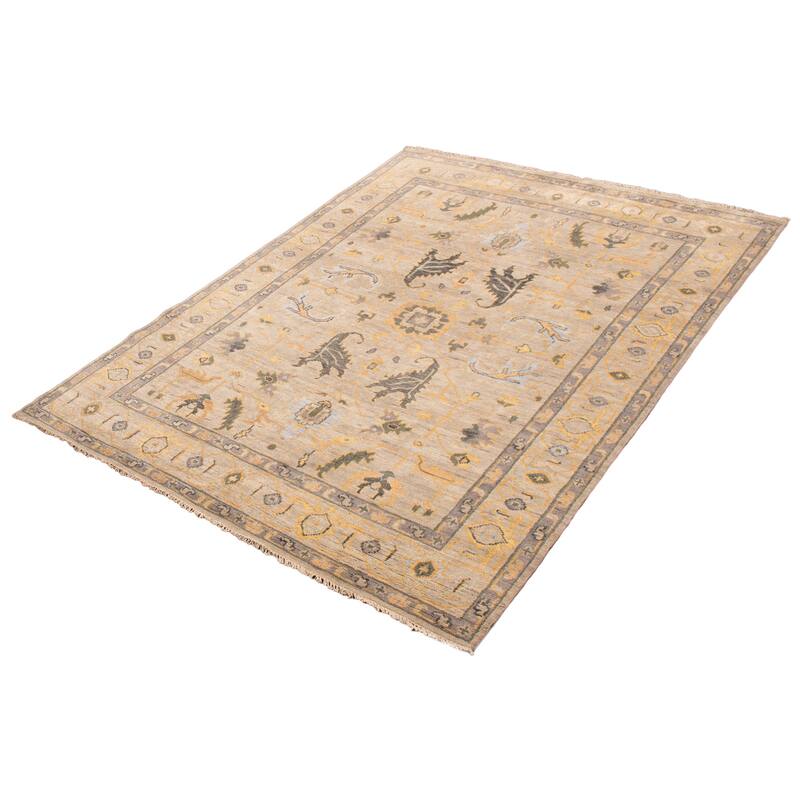 ECARPETGALLERY Hand-knotted Jules Serapi Grey Wool Rug - 8'11 x 11'10