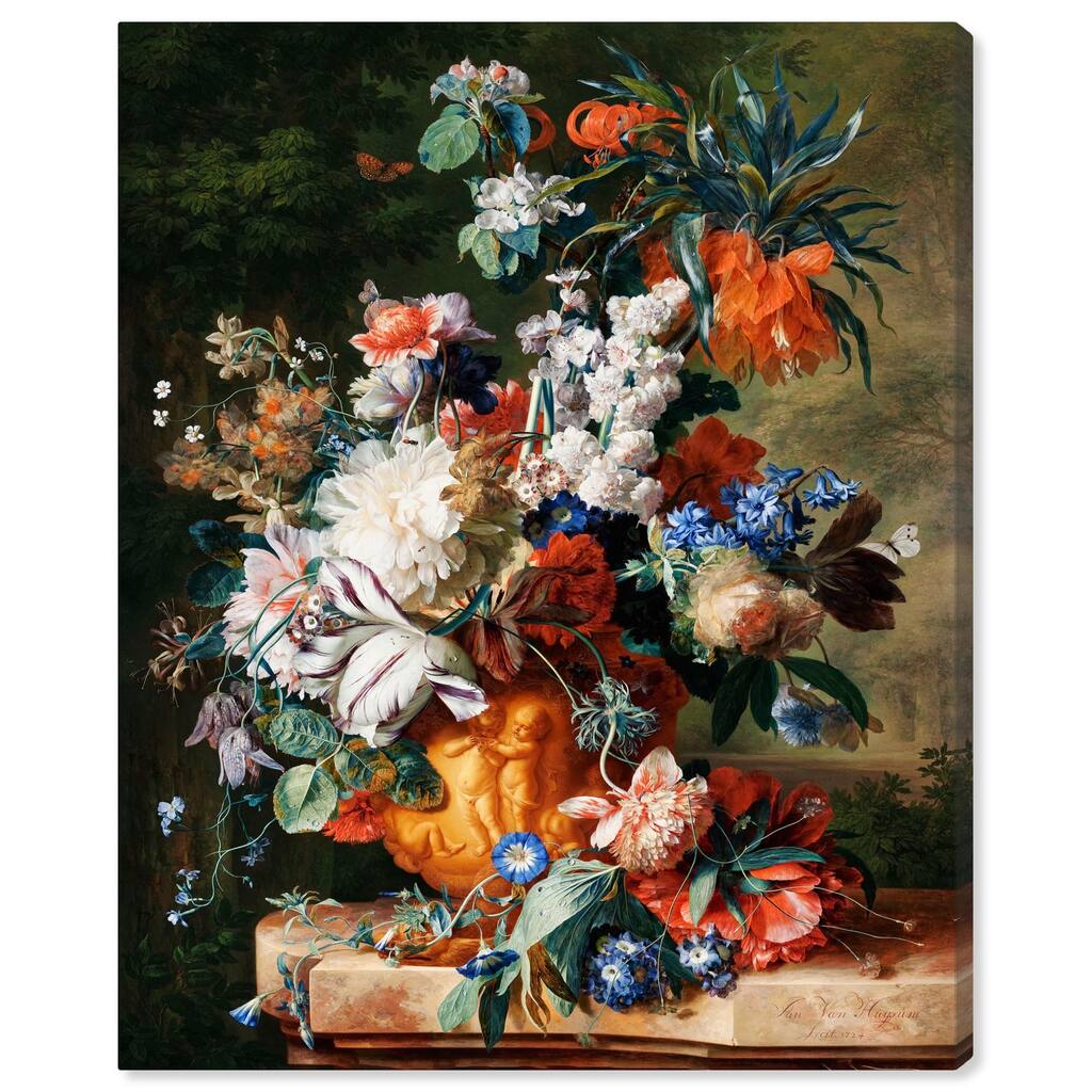 Bouquet of Flowers (1724) Canvas by Art Remedy, Gallery Wrapped