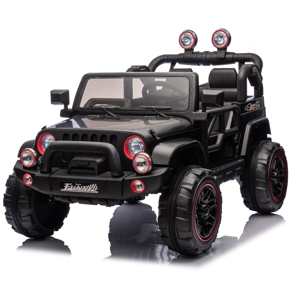 Kids 24V Electric Car with Remote Control, Seat Width 19.09", Rear Suspension, Bluetooth & USB, Ages 3-8