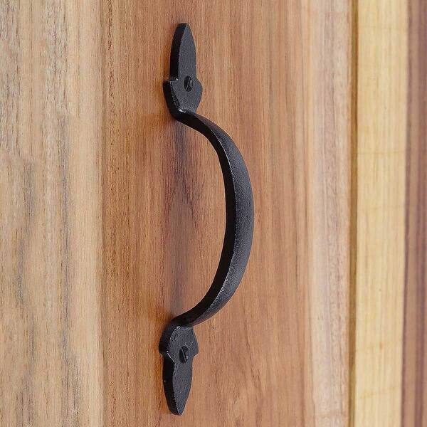 Shop Door Or Drawer Pull Black Wrought Iron Fleur De Lis 5 1 2