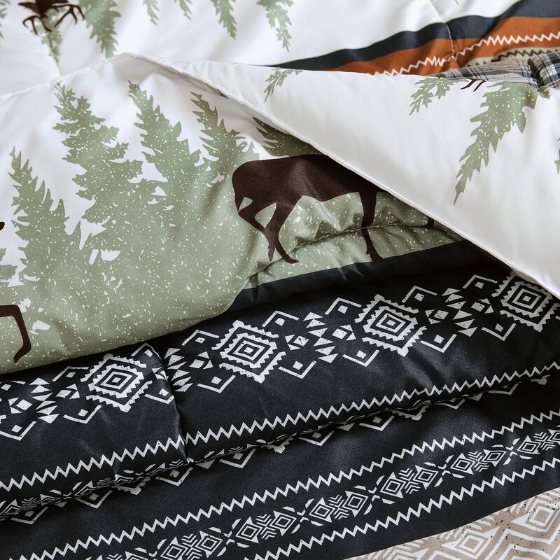 Mossy Oak Rock Ledge Creek Stripe Comforter