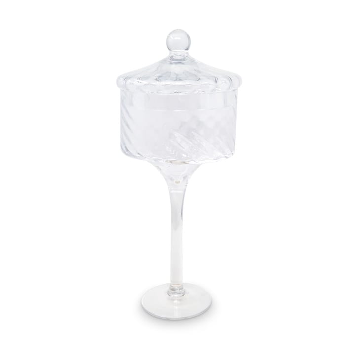 Tall Stemmed Cookie Jar, Liscio Ottico