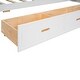 preview thumbnail 12 of 26, Twin Size Wooden Canopy Kids Daybed with Large 3-in-1 Storage Drawer, Sturdy Pine Wood Frame, Easy Assembly for Bedroom, White
