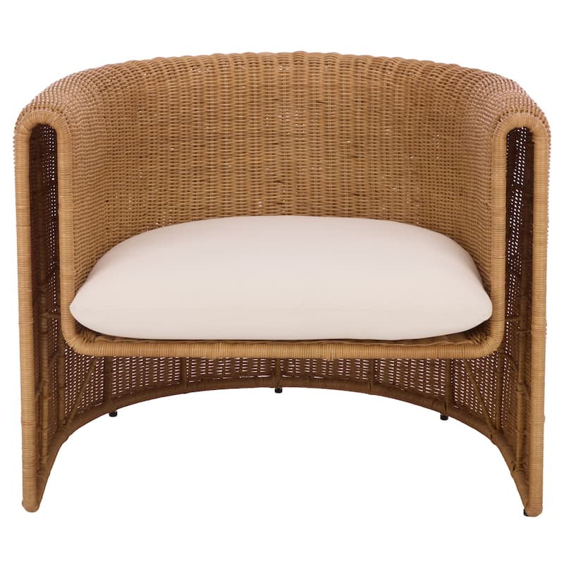 SAFAVIEH Couture O'Reilly Rattan Accent Chair - 34"W x 29"D x 28"H