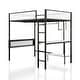 preview thumbnail 14 of 31, Furniture of America Jackson Modern Black Metal Loft Bed with Dual Desks and Closet Rod