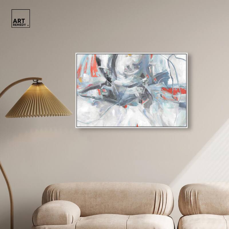 Grey Touches Canvas by Art Remedy