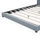 preview thumbnail 15 of 13, Queen Size & Twin XL Size Upholstered Platform Bed, PU Leather Mother & Child Bed, Convertible for Two Separate Beds, Gray