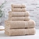 preview thumbnail 115 of 188, Superior 100% Egyptian Cotton 6-Piece Towel Set Luxury, Soft & Absorbent 6-Piece - Taupe